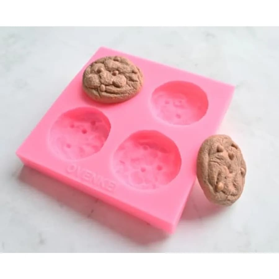 Mini Sugar Cookies Chocolate Chips Cookie Candle Soap Mold for Wax