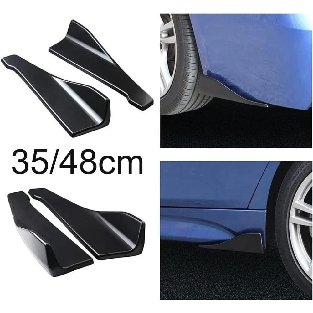 Spoiler Splitter Car Bumper Spoiler Rear Lip Carbon fibre Diffuser Car Corner Bumper Guards Extensions ABS