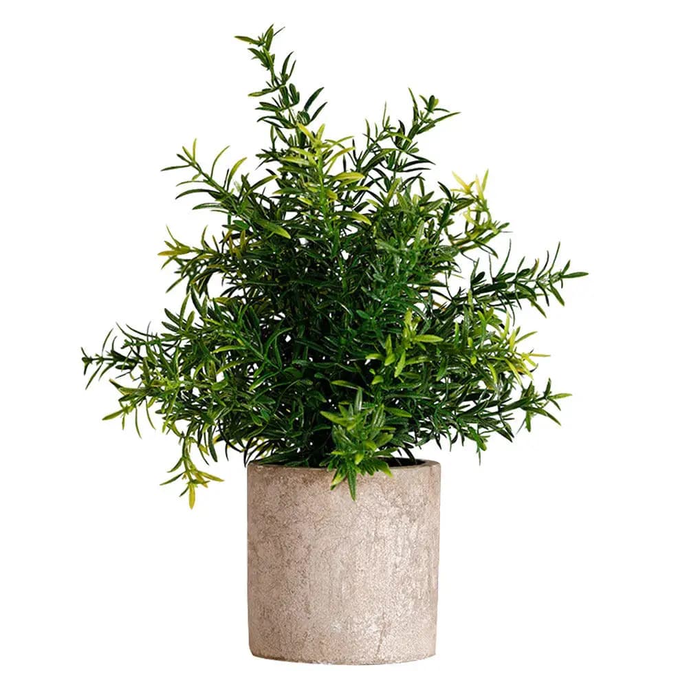 1 Piece Bonsai Artificial Green Plastic Vase, Home and Office Decoration, Realistic Texture