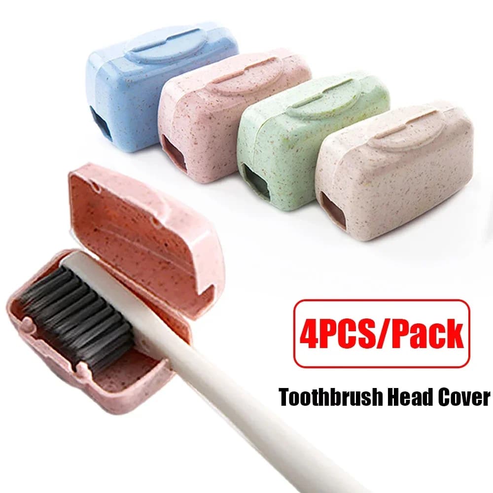 4 pz/set Mini copritesta per spazzolino da denti tappo portaspazzolino portatile per accessori per Organizer da bagno per la casa da viaggio all'aperto