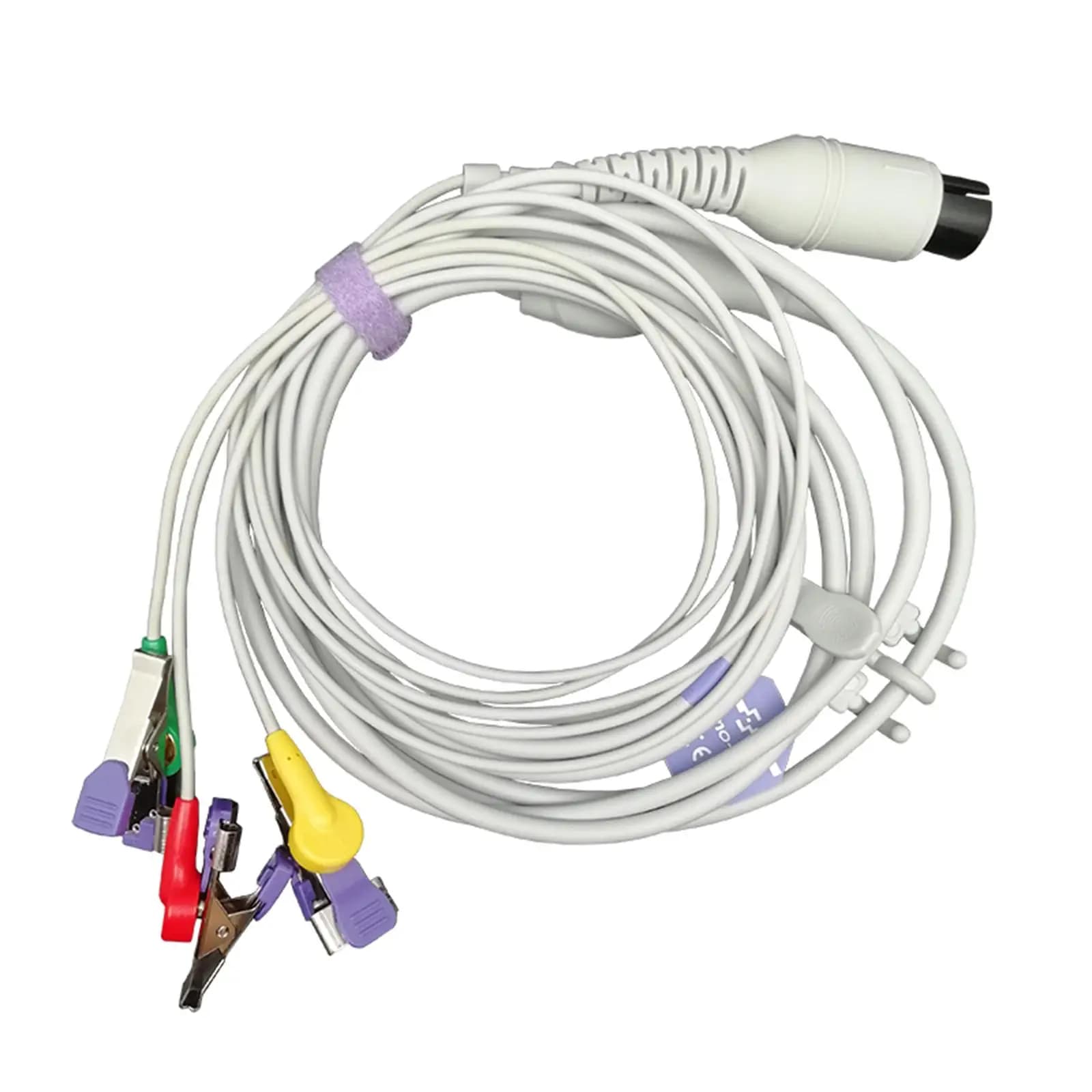 Argent Color ECG Alligator Clip for Pets Veterinary Electrocardiogram Lead Attachment Reusable Connector
