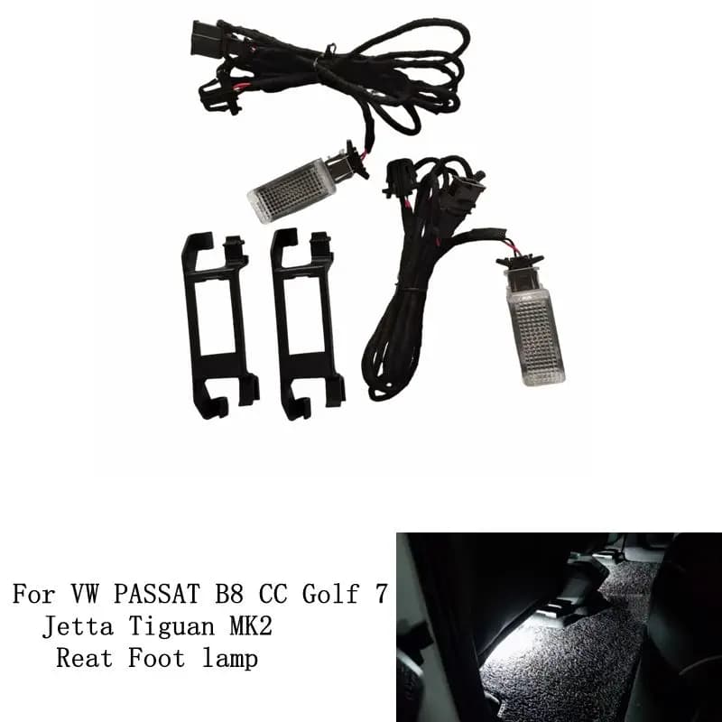 Auto LED Trepiede Luce luci del piede Cavo Cablaggio Per VW PASSAT B8 CC Golf 7 MK7 7.5 Jetta Tiguan MK2 Seat Skoda 5GG 947409