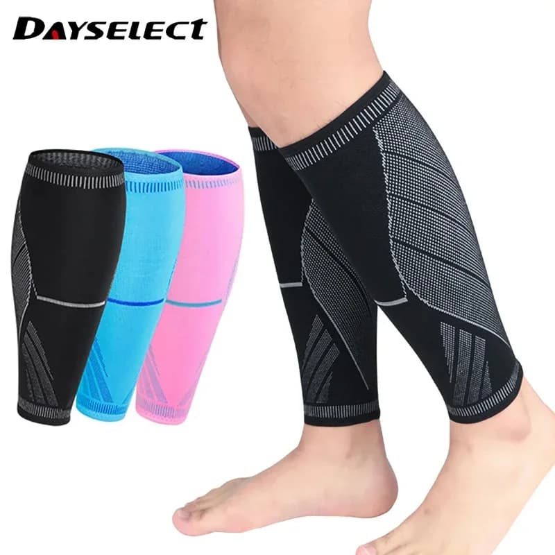 1 pz corsa atletica maniche a compressione gamba polpaccio tibia stecche gomiti ginocchiere protezione sport sicurezza unisex