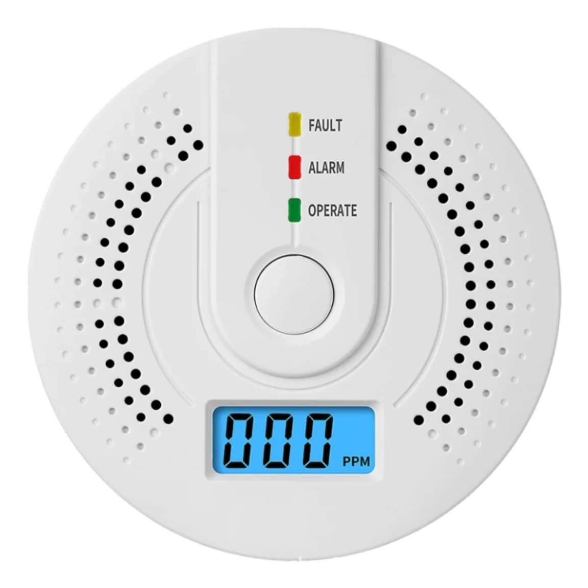 1 pz senza batteria rilevatore di CO sirena sensore sonoro allarme monossido di carbonio avvelenamento sensore di gas indicatore LCD di avvertimento