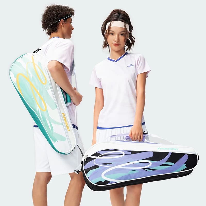 Kawasaki 2025 brand new badminton bag pack of 6 pieces tennis bag for large capacity racket K1G00- C8611