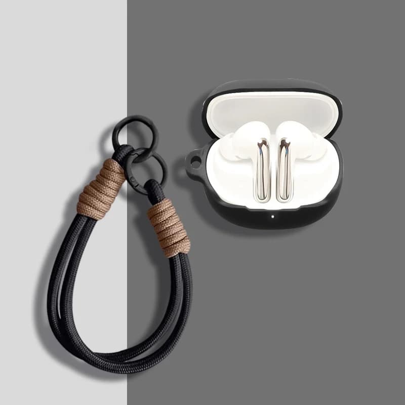 Per QCY N60 / HT19 Custodia protettiva in silicone per auricolari Bluetooth Custodia protettiva antiurto per cuffie wireless con cortile