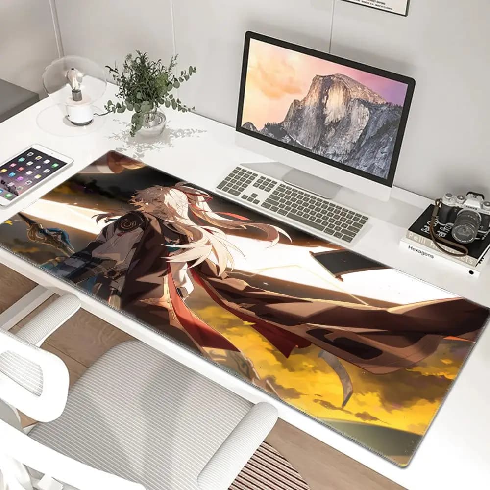 1pc Honkai Star Rail Jing Yuan Mouse Mat Desk Mat con pad per accessori da gioco Prime Gaming XXL Keyboard Pad