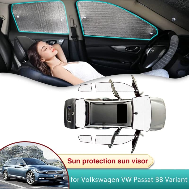 Parasole per auto per Volkswagen VW Passat B8 Variant 2015 2016 2017 2018 2019 2020 2021 2022 2023 parasole parabrezza finestra laterale