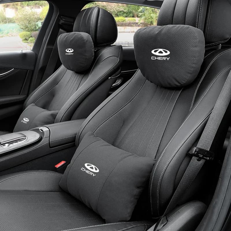 Cuscino Morbido per Poggiatesta e Supporto Lombare per Auto Chery Tiggo 3 4 5 7 7Pro 8 Plus Arrizo GX 5x EQ7 Fulwin 2 A3 A5