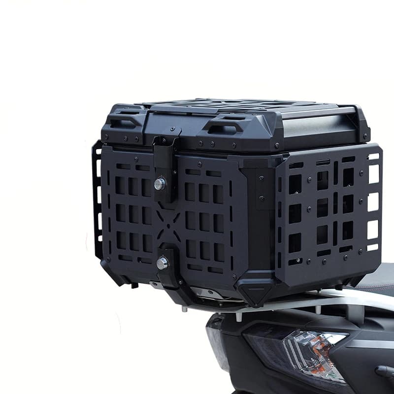 45L Motorcycle Box Aluminum Top Tail Box Rear Luggage Helmet Storage Tool Cases Lock Trunk For BMW R1200GS R1250GS R1200GS