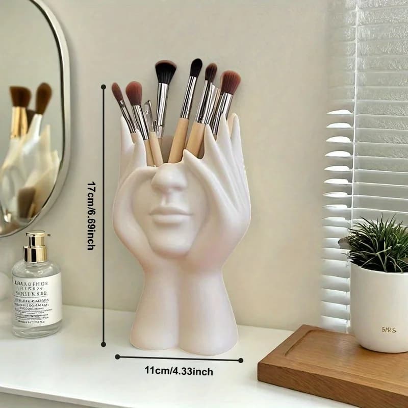 Organizer per Cosmetici, Porta Pennelli e Accessori per Trucco, Borsa Portaoggetti, Supporto per Tavolo da Toeletta, Kit per Accessori di Bellezza