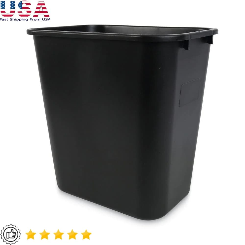 Cestino per rifiuti rettangolare a lato morbido Bidone per rifiuti in plastica flessibile Contenitore per rifiuti per interni ed esterni a basso profilo Scomparto singolo