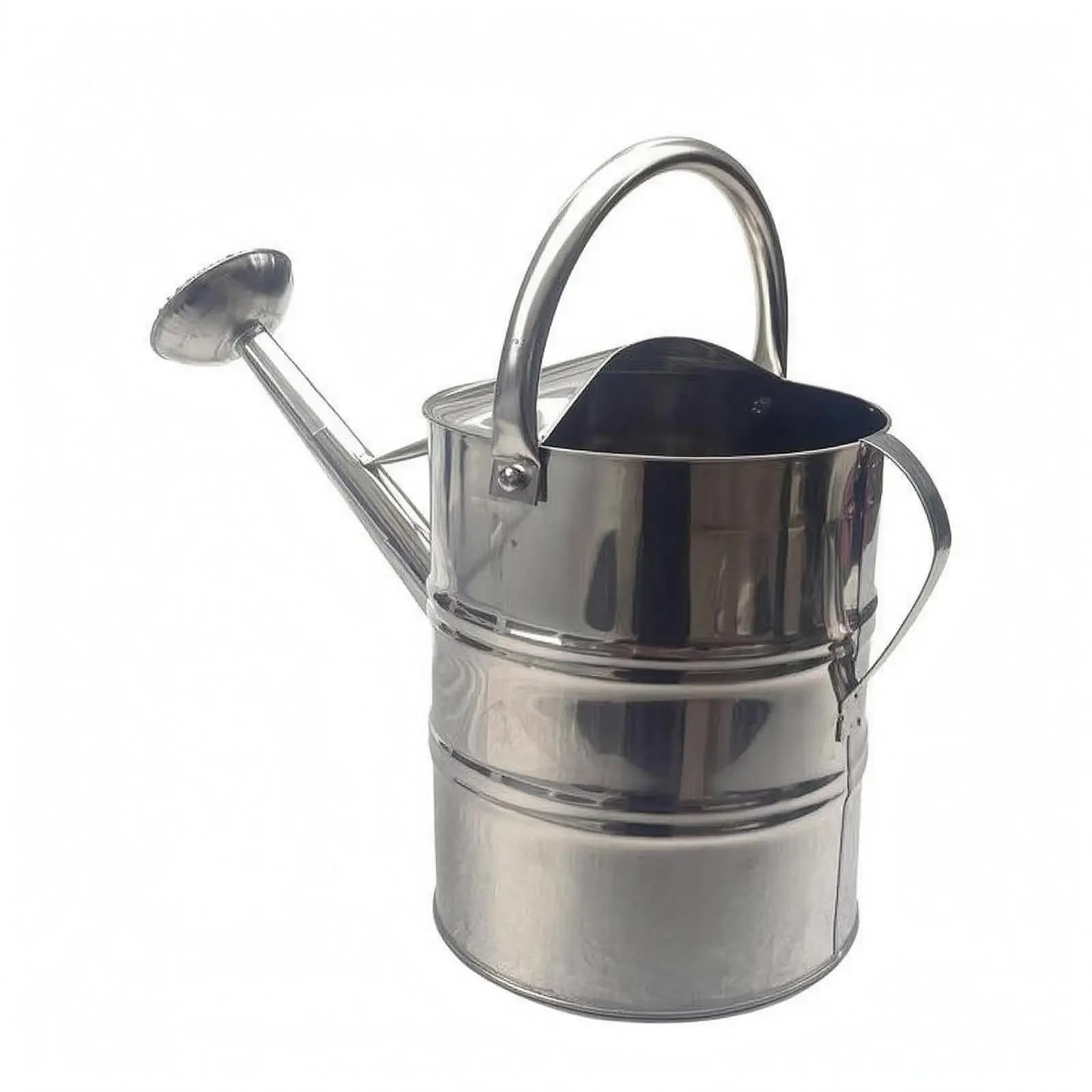 Garden Flower Watering Can Stainless Steel Sturdy Plant Jug Tool Long Mouth Pot for Pots Beds Greenhouses