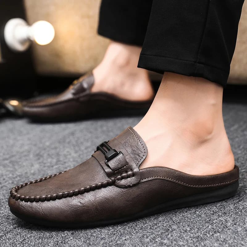 Mezze pantofole da uomo estive Scarpe basse antiscivolo Scarpe pigre Scarpe casual da uomo leggere e traspiranti Comode scarpe da ginnastica da passeggio