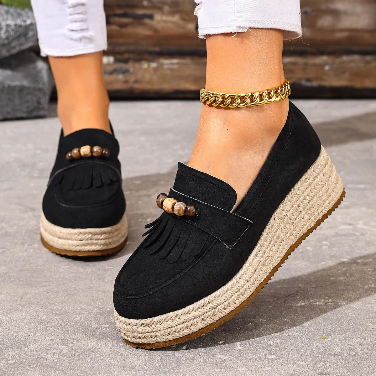 Scarpe da ginnastica da donna Scarpe da ginnastica casual slip-on con piattaforma primaverile Nuove mocassini antiscivolo da esterno di grandi dimensioni Scarpe da ginnastica slip-on autunnali