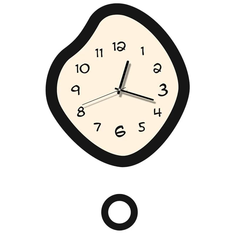 Living room swing wall clock, silent household clock