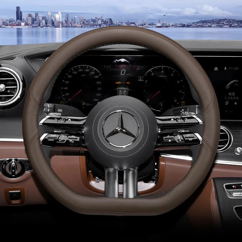 Per Mercedes-Benz GLC GLE300 A180 GLS GLA S A B C classe E coprivolante universale per auto accessori di tipo D in vera pelle