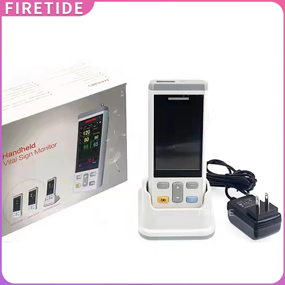 Portable pulse oximeter monitor for heart rate and oxygen saturation with veterinary medical SPO2 with memory