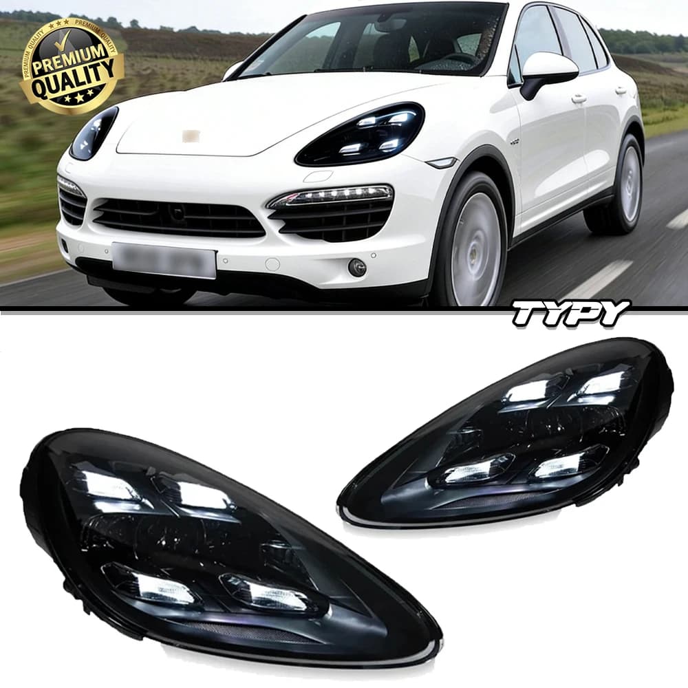 Fari anteriori TYPY Car Styling per Porsche Cayenne 958, fari a LED Matrix 958.1, aggiornamento stile 2023, Plug & Play