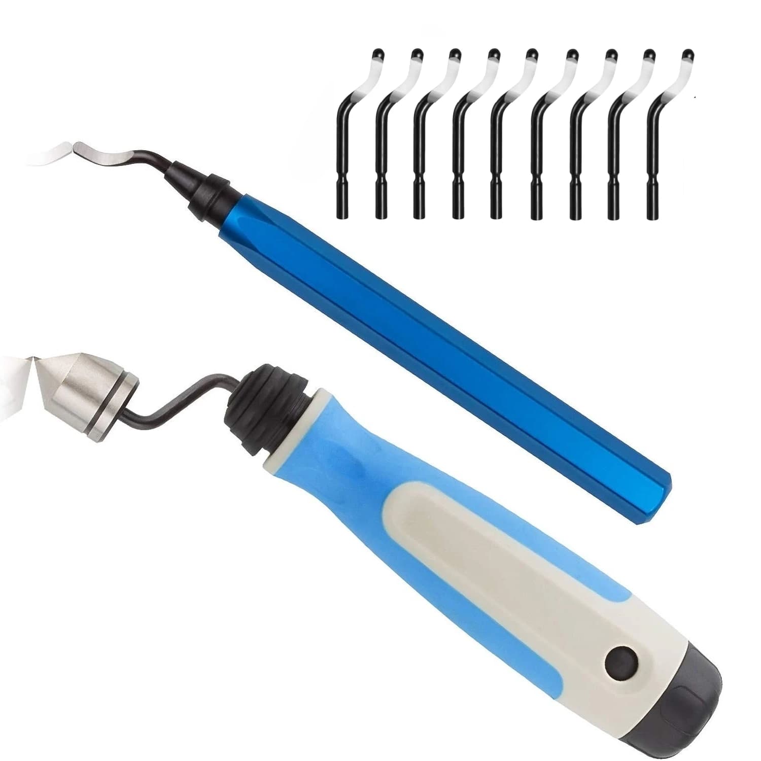 Set di pacchetti per sbavatura NG1000 RB1000 BS1010 BC1651 Utensile manuale per rimozione bava per tubi in alluminio, rame, resina, PVC, stampa 3D, bordo in legno