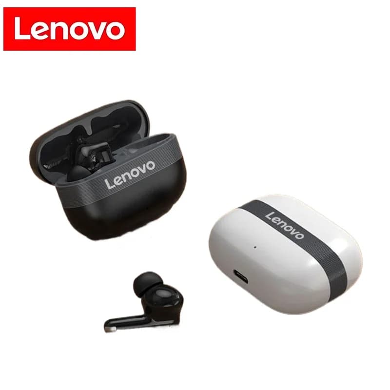 Auricolari Lenovo per Sony, Wireless Bluetooth 5.49, Cuffie da Gaming a Strisce, Auricolari Musicali con Riduzione del Rumore per Chiamate
