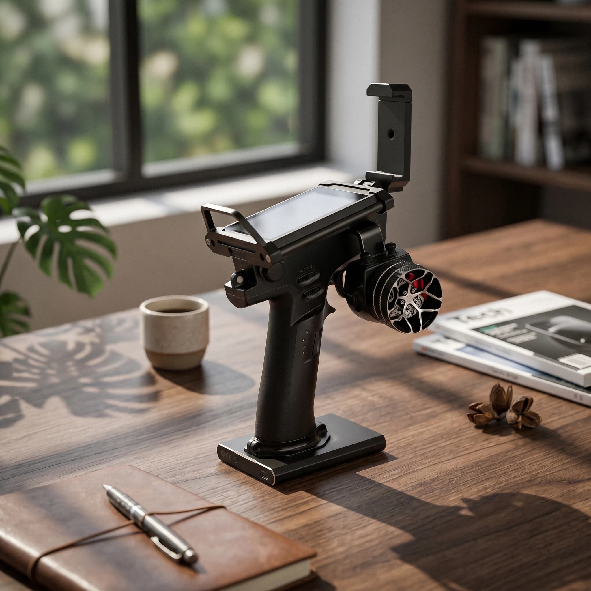 Clamp Mounted Aluminum Bracket Assembly Phone Holder Controller Mount with Shielded Protective Frame for Noble NB4 NB4+