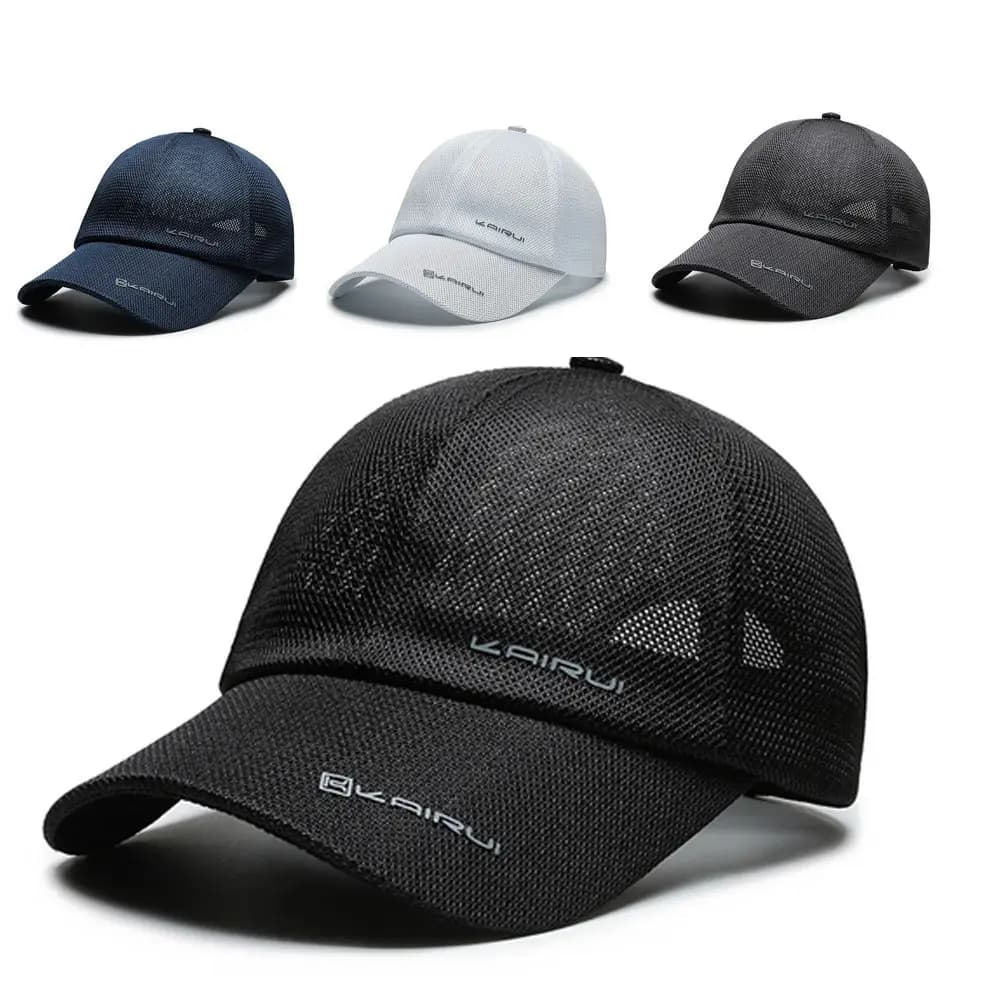 Cappellino da Baseball Traspirante in Rete Sottile Regolabile per Pesca e Protezione Solare