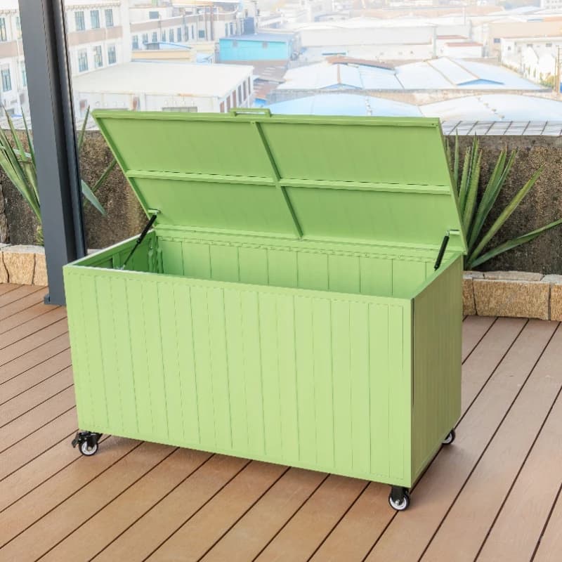 Contenitore da Esterno Multifunzionale in Plastica per Giardino, Box Estivo Impermeabile per Terrazzo