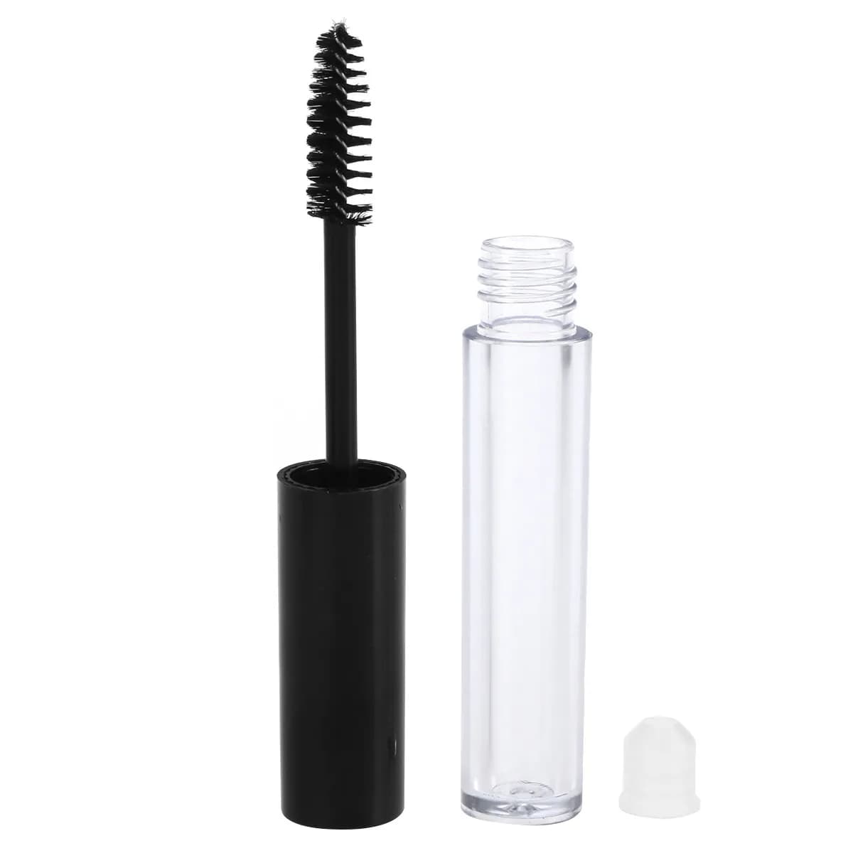 Set of 6 3.5ml vacuum bottles for Mascara, Ciglia, Perfume, Afterbarba, Struccante, with Transparent Cover, Travel Size