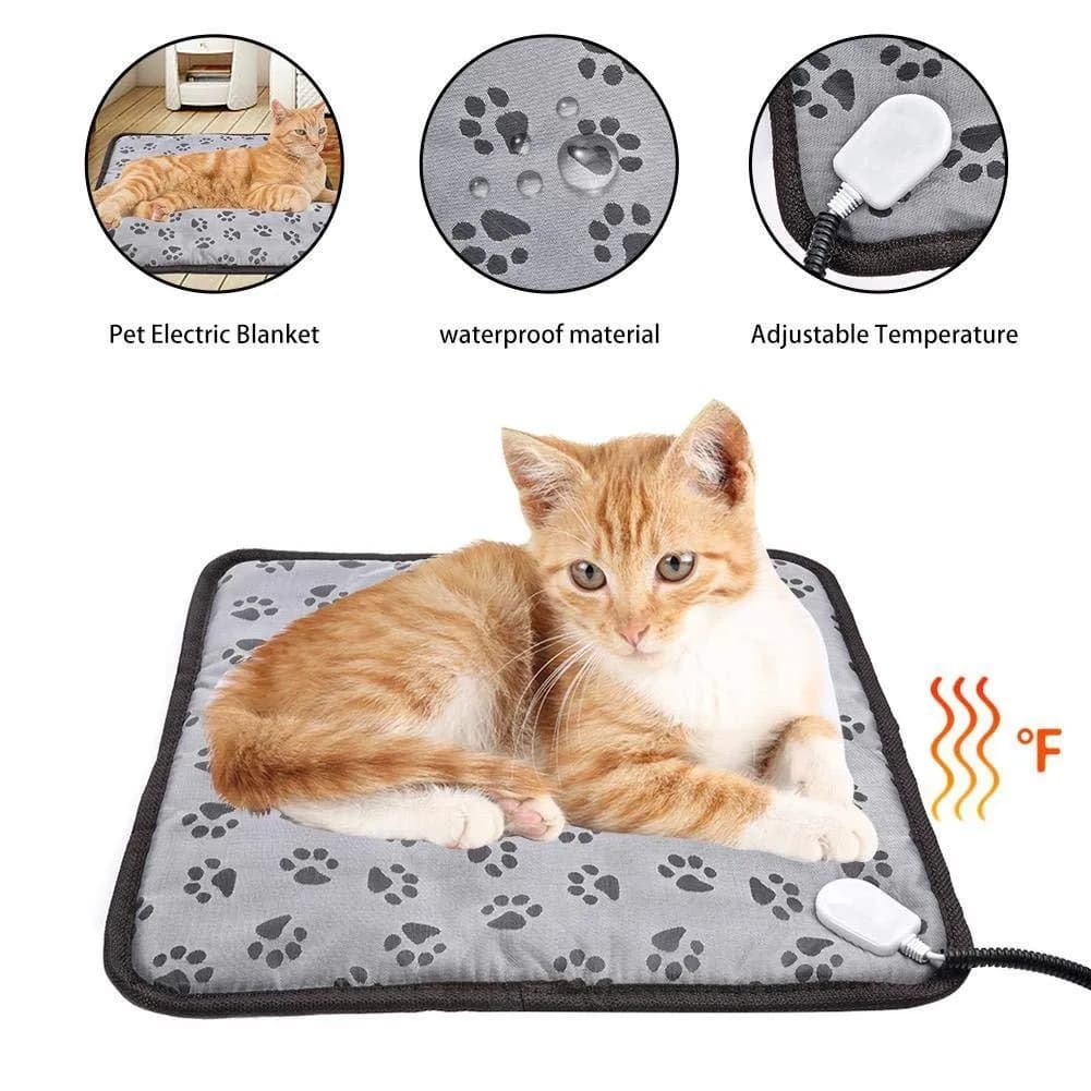 and cats, waterproof heater, shutdown protection, bite resistant Electric pet blanket, winter heating pad, heated nest for dogs