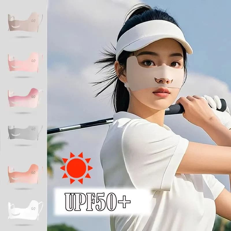 Summer Ice Silk Mask Breathable Solar Protection Face Scarf Eye patches Eye protection Anti- Eye protection mask UV Cycling Race Masks for golf face