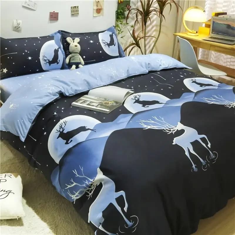 Comodo copripiumino a molla adatto a vari tipi di pelle 200X230CM Letto singolo Letto matrimoniale Copripiumino queen size Sacco letto