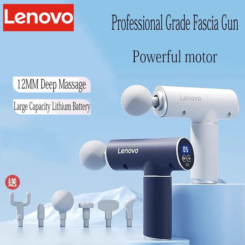 N2N3 Lenovo Pistola per fascia originale Batteria al litio di grande capacità Mini massaggiatore elettrico portatile multifunzionale di grado professionale