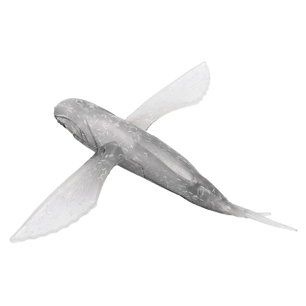 Durable PVC Flying Fish Lure 3D 21cm Flying Fish Bait Soft Submersible Bionic Fishing Lure Saltwater Fishing
