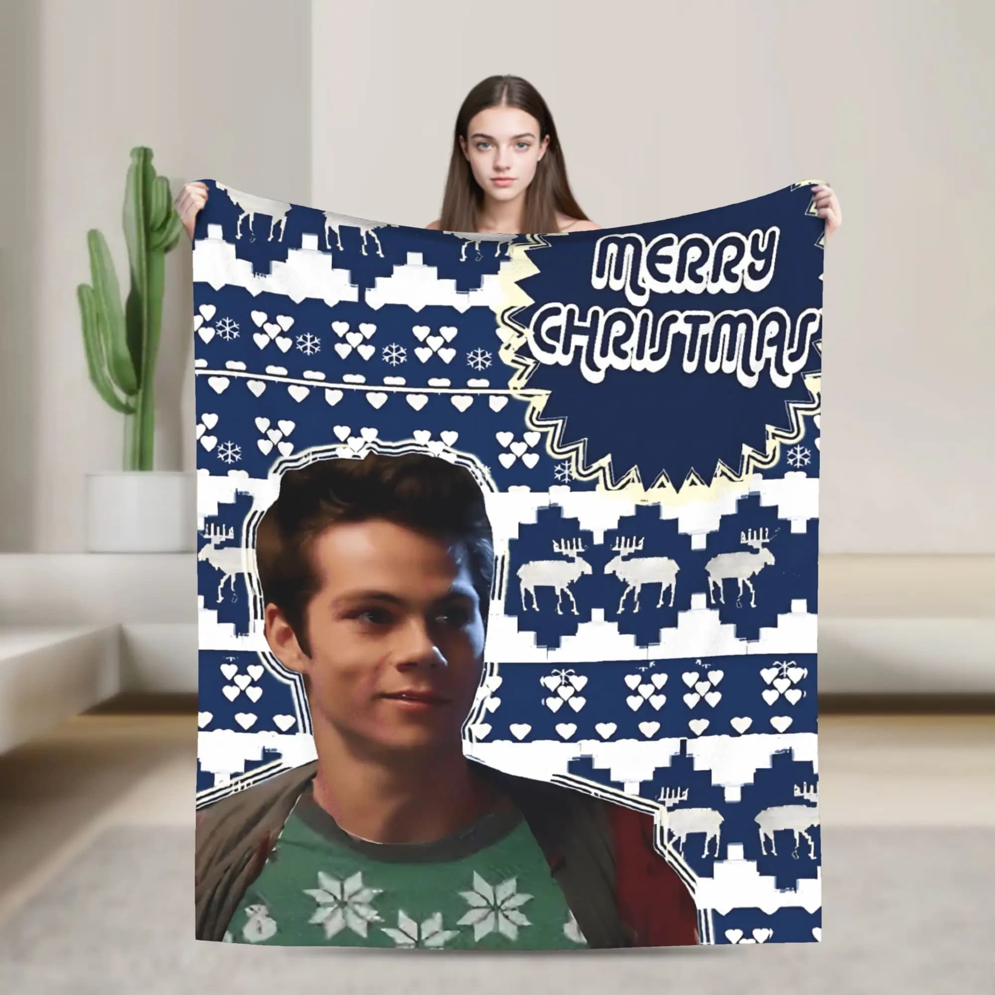 Merry TeenWolf Blankets Decorative Flannel Throw Blanket For Couch Chair Sofa Bed Soft Custom Quality Bedspread Gift