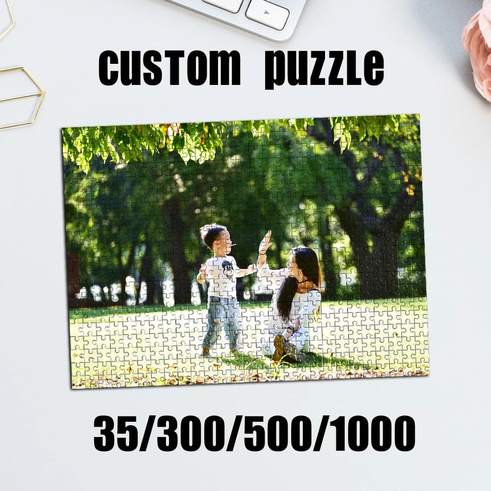 35/300/500/1000 pezzi Puzzle personalizzato con foto, foto di matrimonio, puzzle educativo personalizzabile