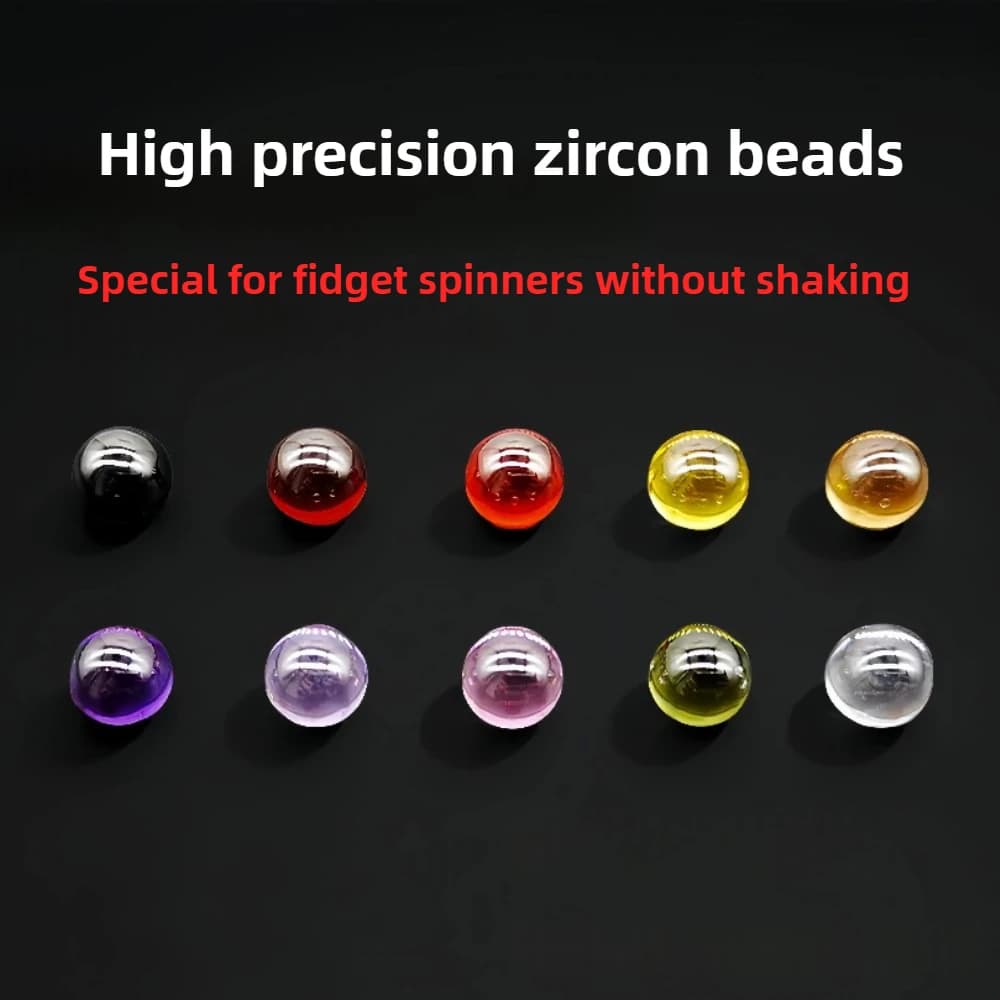 JCEDC Perline di zirconi fatte a mano ad alta precisione Dedicato Fidget Spinner Accessori per la modifica Giocattolo di decompressione
