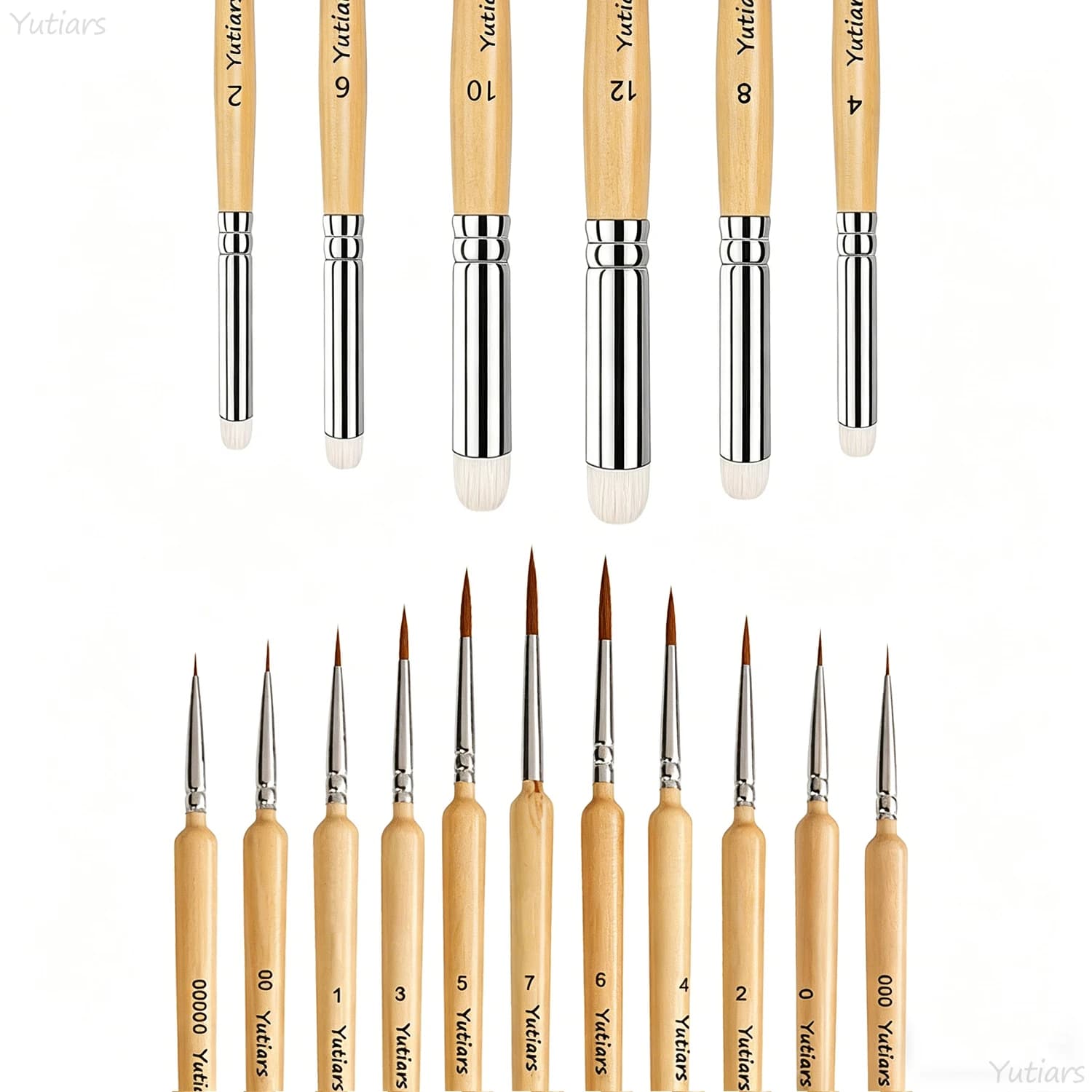 6/11/17Pcs Premium Miniature Fine Detail Paint Brushes Set Thin Tip Tiny Paint Brushes for Acrylic Watercolor Oil Painting