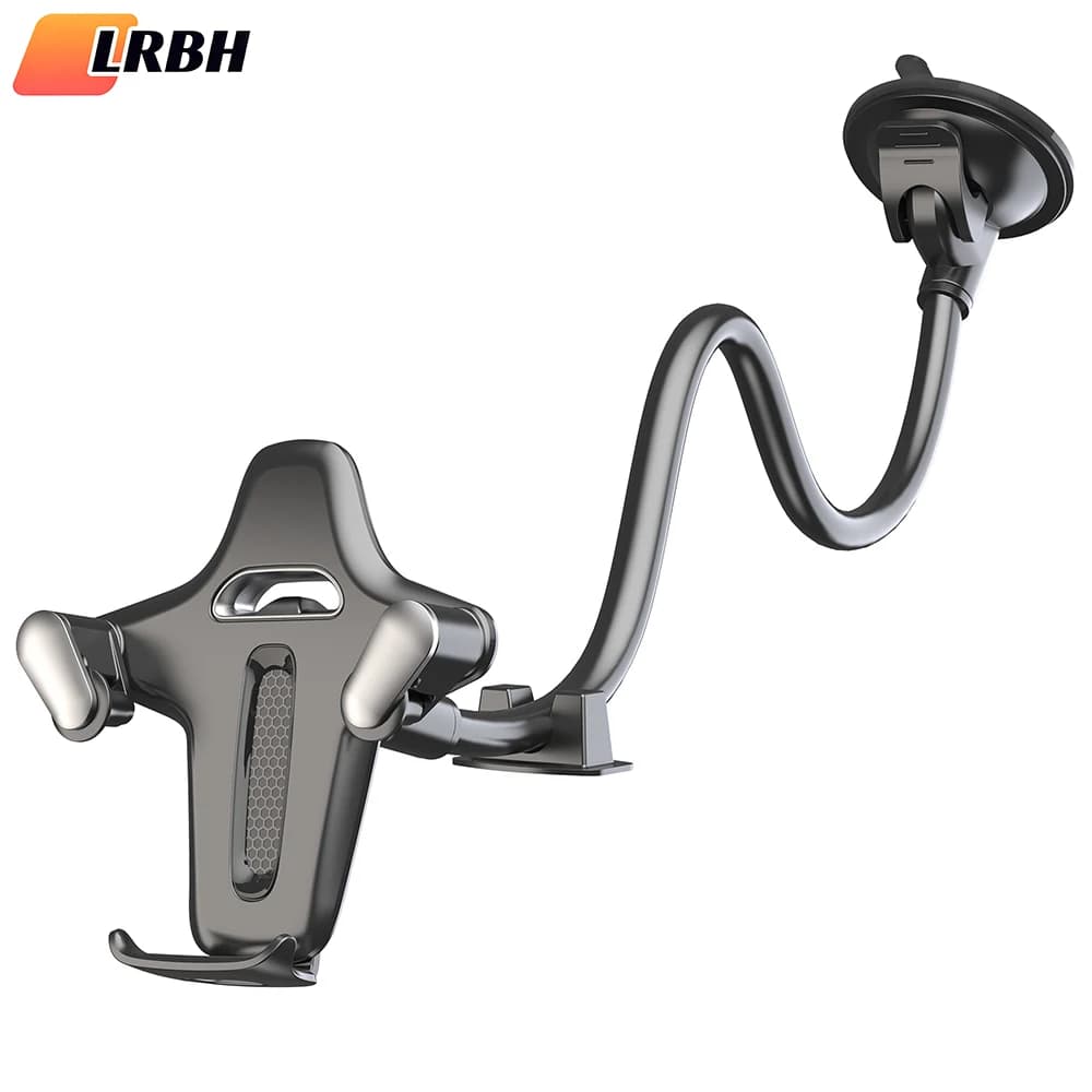 Supporto per telefono da auto LRBH | Aspirazione elevata, anti-vibrazione, con un solo tocco | Universale per iPhone 17-14 e tutti i telefoni