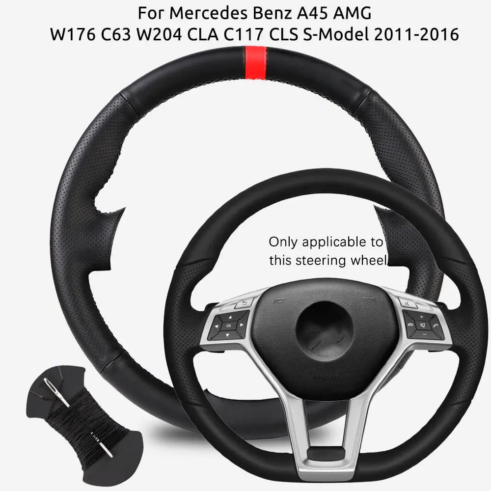 Custom woven cover for wheel car for Mercedes Benz A45 AMG W176 C63 W204 CLA C117 CLS S-Model 2011- 2016