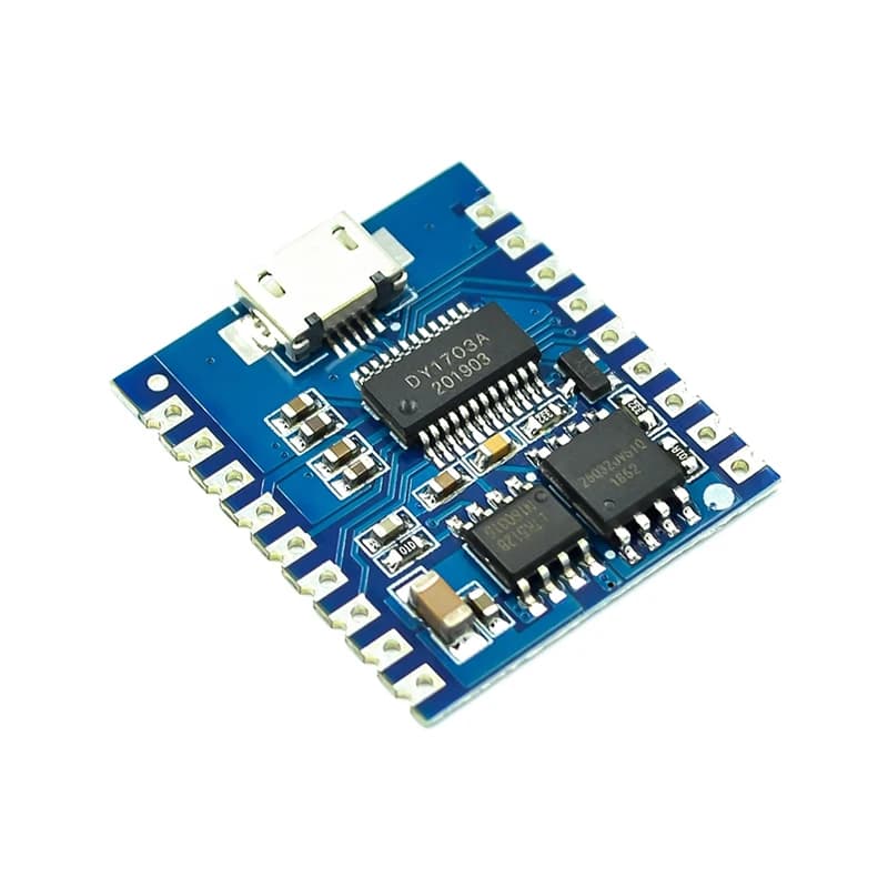 Modulo lettore MP3 modulo vocale riproduzione vocale da 4MB Trigger IO controllo porta seriale Download USB FLash DY-SV17F