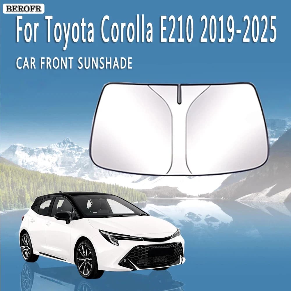Car Front Windshield Sunshade Heat Insulation Sun Visor Summer Auto Accessories For Toyota Corolla E210 2019~2025 2020 2022 2023