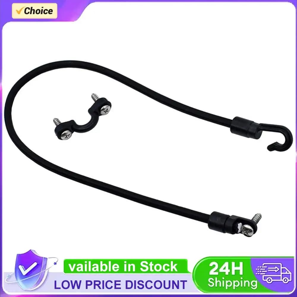 Set di Ganci per Corda Elastica Portatile con Fibbia di Fissaggio, Connettore Regolabile per Montaggio su Ponte, Accessori Marini per Canoe e Kayak