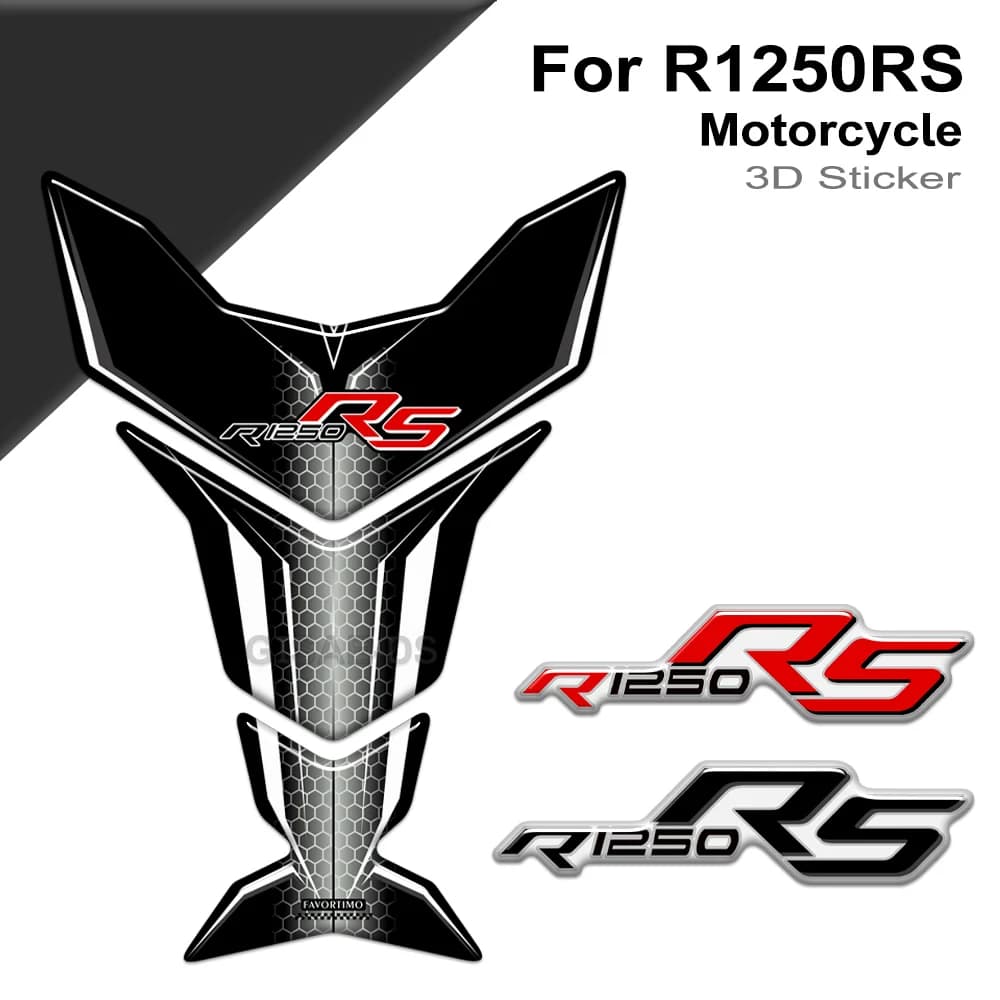 Per R1250RS R1250 R 1250 RS Moto Decalcomanie Gas Olio Combustibile Kit Ginocchio Serbatoio Protector Pad Grips Adesivo