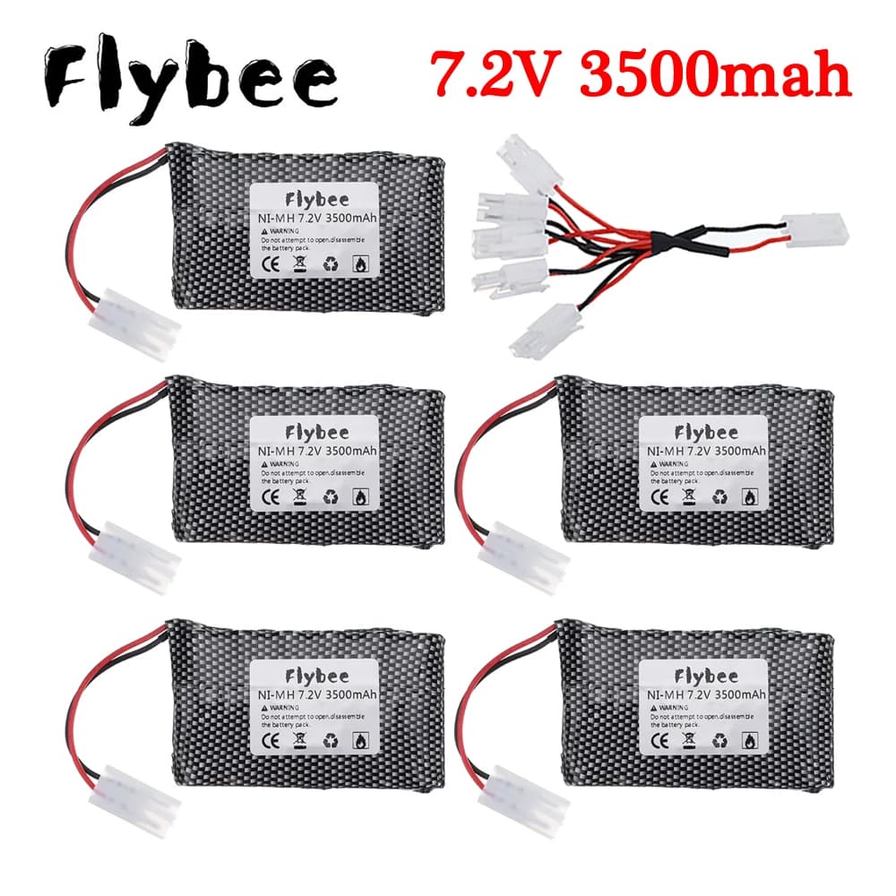 Tamiya Plug 7.2v 3500mah NiMH caricabatterie per giocattoli Rc auto serbatoi robot barche pistole Ni-MH AA 7.2v batteria ricaricabile