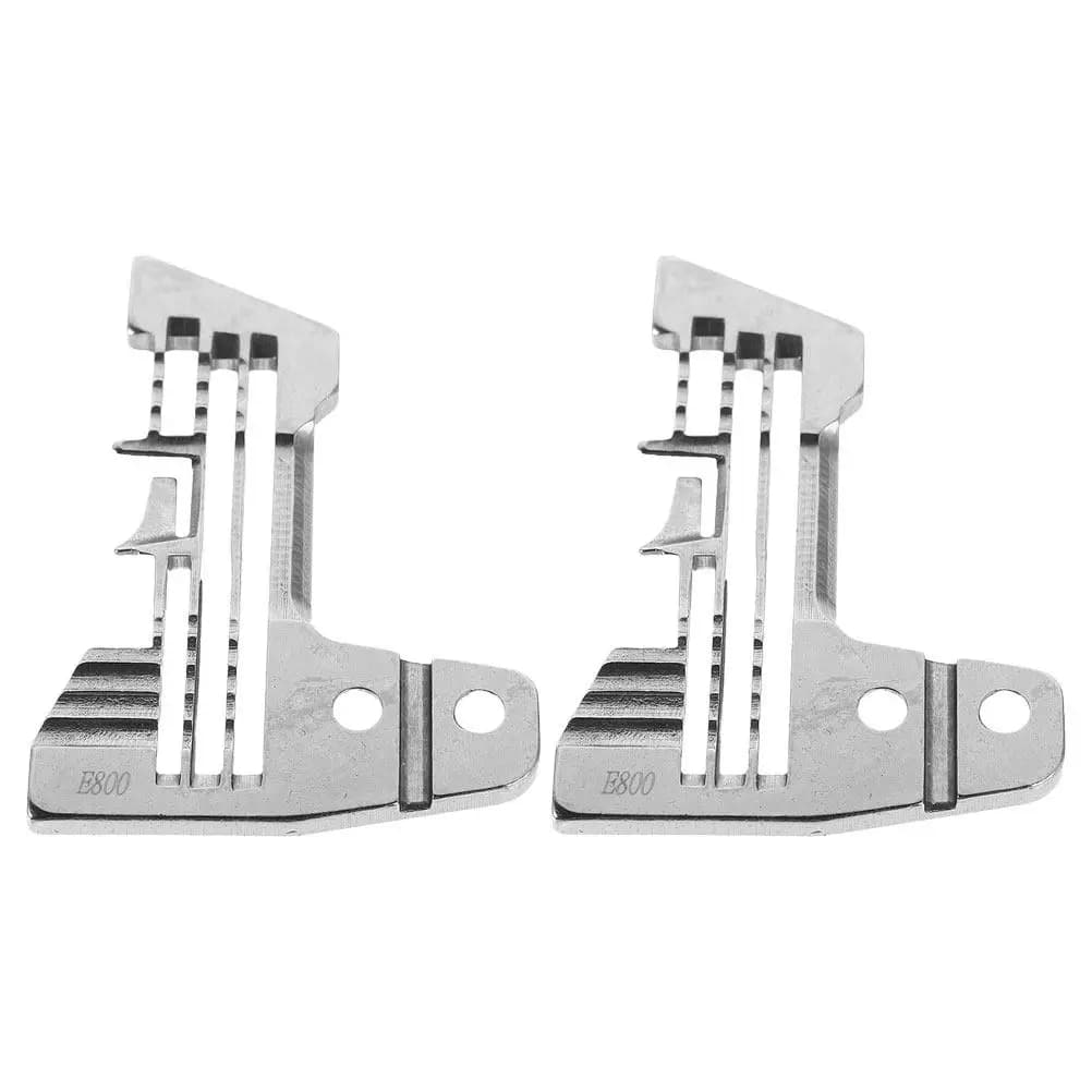2 Pezzi Piastra Ago in Metallo per Macchina da Cucire, Piastra per Punto Overlock Compatibile con Macchina Overlock a 3 Fili Silver Arrow, Utensili per Cucito