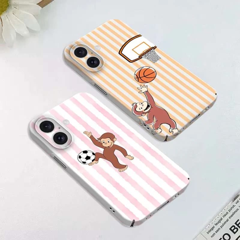Custodia Protettiva Feilin a Forma di Scimmia Cartoon per iPhone Apple 17 16 16E 15 14 13 12 11 Air Pro Max Plus