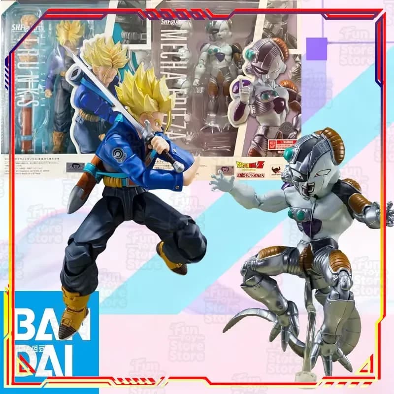 Bandai S.H.Figuarts Dragon Ball Z Super Saiyan Trunks Boy from Future Action Figure con spada e accessori Mecha Frieza