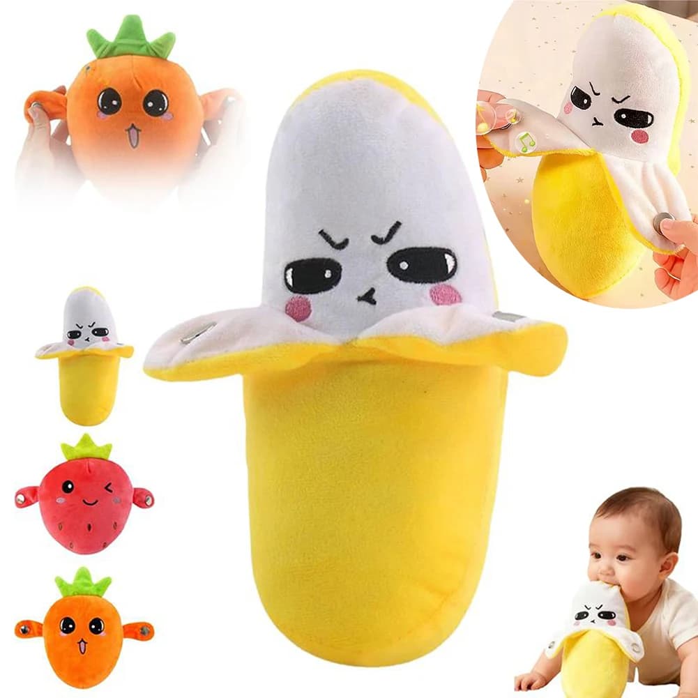 Interactive Musical Plush Toy Baby Musical Sensory Doll Singing Stuffed Animal Toy Education Present for Toddler