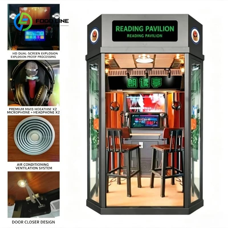 Customized Scan Code Payment Mini Android Jukebox Machine Soundproof Metal Android Jukebox with Coin Operated Mini Karaoke